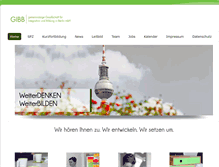Tablet Screenshot of gibb-berlin.de